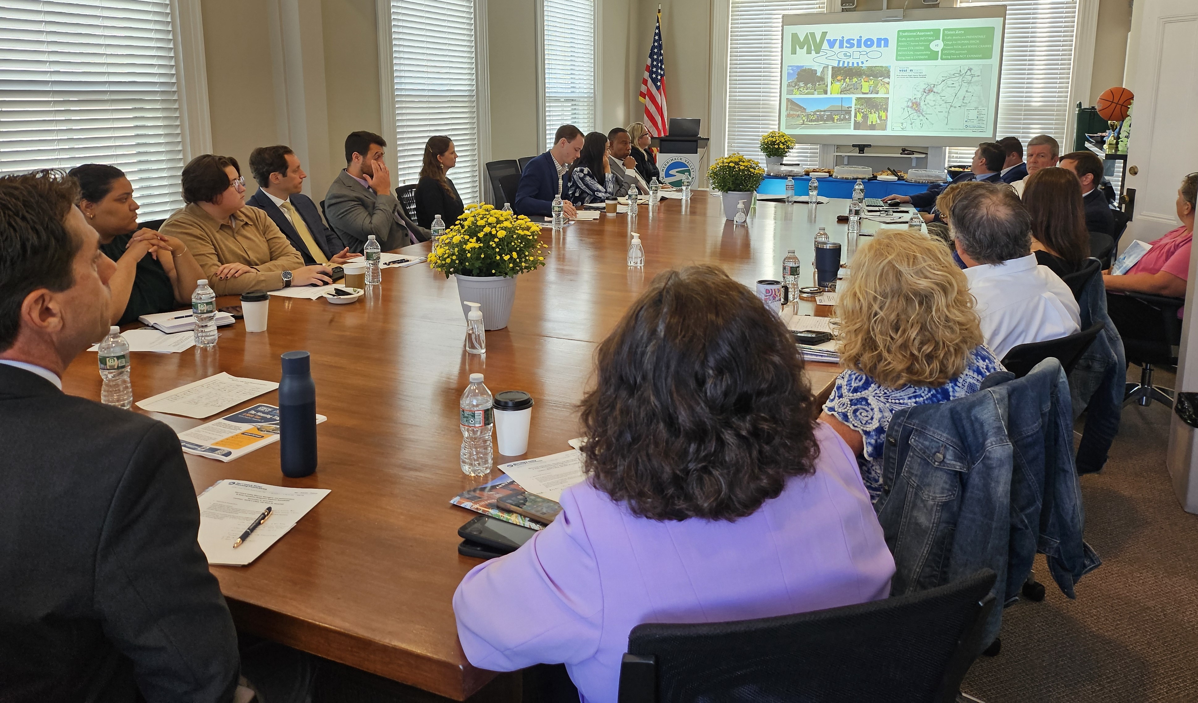 The September Mayors and Managers Coalition meeting. PC: MVPC