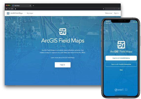 MVPC Mobile App System Change Collector To Field Maps MVPC   BetaArcGISFieldMapsScreen 