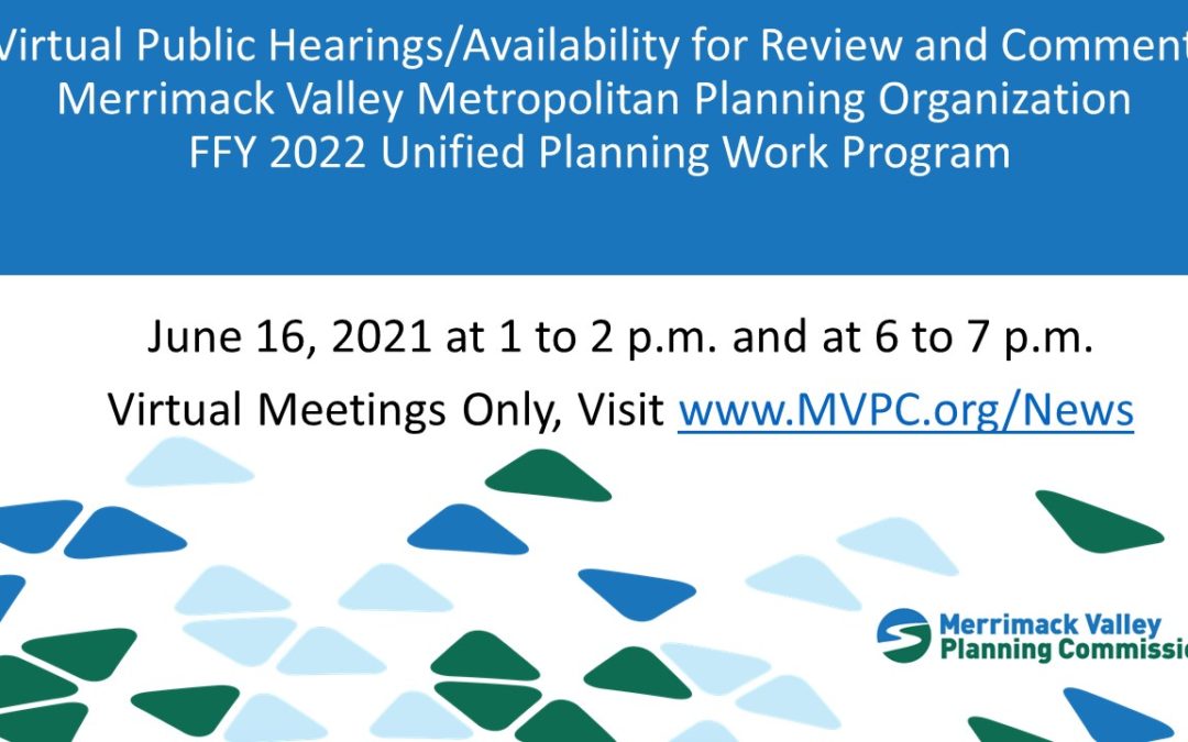 Public Hearing for Draft FFY 2022 UPWP