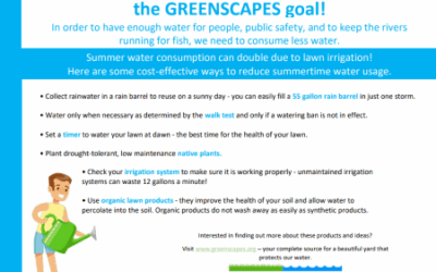 Water Conservation Tips: Greenscapes Northshore Coalition