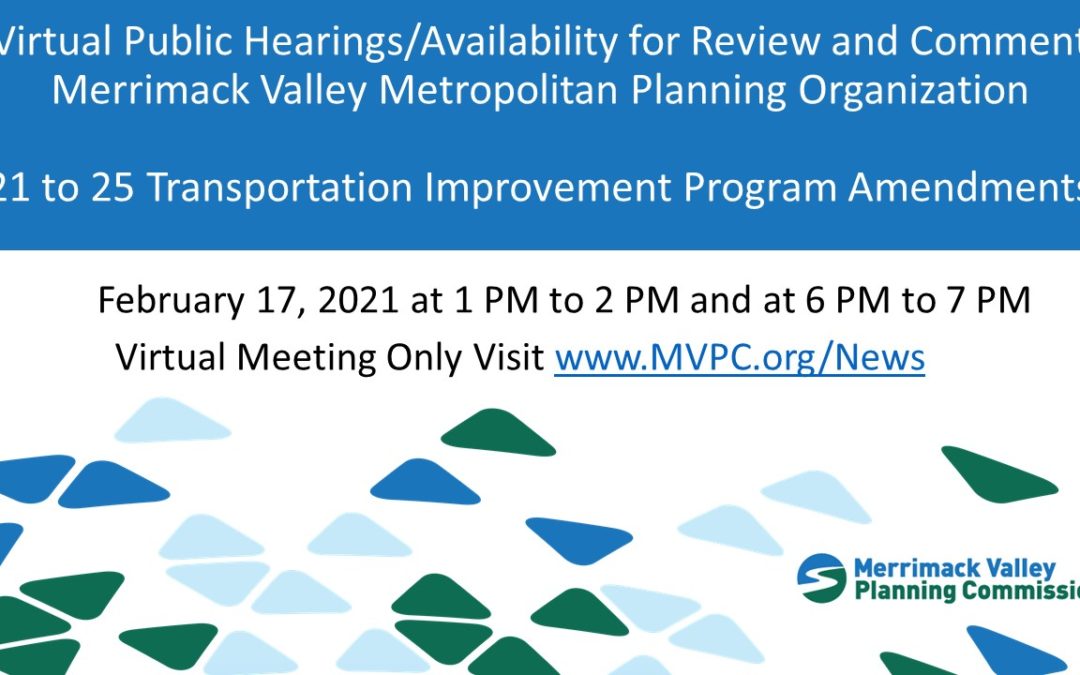 Public Hearings and Comment Period for TIP Amendments