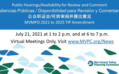 Public Hearing for Proposed 2021-2025 TIP Amendment-Virtual